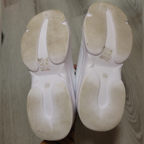 TRUFFLE (ASOS) chunky white platform sneakers/shoes - Picture 5 of 6